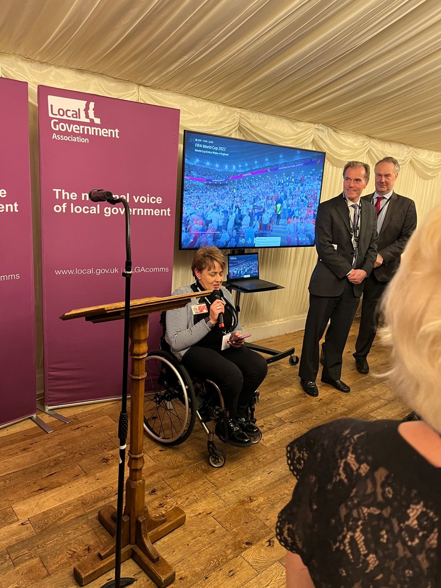 NALC_chair's tweet photo. At the @LGAcomms parliamentary reception last night. Great catching up with Baroness Jane Scott, @Tanni_GT, @FloEshalomi and @Lee4NED. 1/2
#ThankYouLocalGov https://t.co/B1CS3kgVjx
