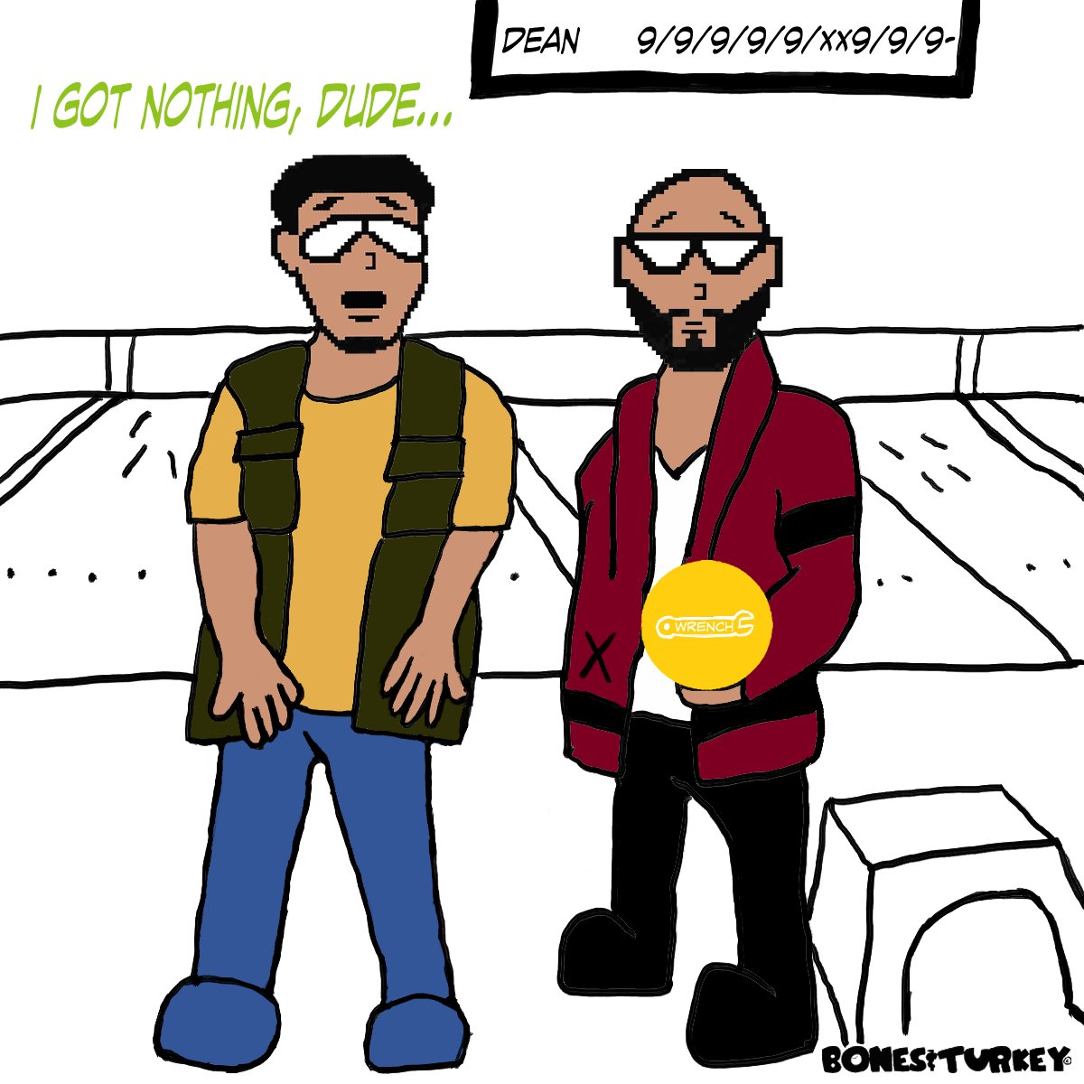 Just one of those nights, Dude...#bonesandturkey #bowling #webcomic #ilovebowling