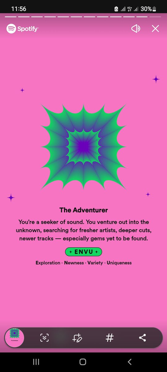 This is how my year sounded on <a href="/Spotify/">Spotify</a>. Get your #SpotifyWrapped now! 
open.spotify.com/wrapped/share/…

As expected, <a href="/SB19Official/">SB19 Official</a> is my top artist and I'm so honored (HONORED?😂) to be part of the Top0.5% of listeners. Will be here til 5evs. Lablab Mahalima! 💙
#SB19