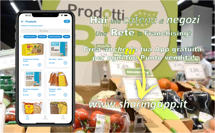 MySharingApp's tweet image. Crea la tua App gratuita, personalizzala, coinvolgi le attività del tuo territorio facendola creare anche a loro e inizia a vendere in Sharing‼️📲+👠+🍔+👔+🍕+🪴+🦮+🍉+🍹+🎾+🚴‍♂️+⛱+🏨+👜+👩‍🦱+⚽️+🧁+🍺+🍤+🍽+🏋️‍♀️+⛵️+💄=💰
#sharingeconomy #ecommerce #franchising  #network #sharingapp