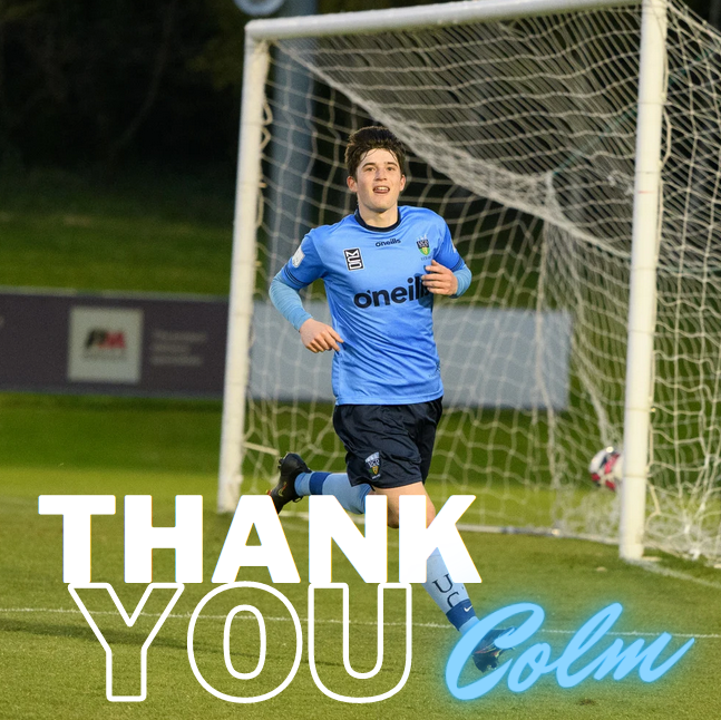 UCDAFC's tweet photo. 2/2  in particular his magnificent 25 from 31 which helped catapult us back to the Premier Division in 2020/2021. 

Good luck Colm and thank you https://t.co/hPOTMWWDvc