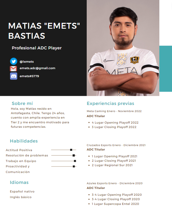 Hola, buenas tardes terminando el año me encuentro habilitado a recibir ofertas para futuras competencias. Agradezco cualquier ayuda para lograr mayor difusión.
😊