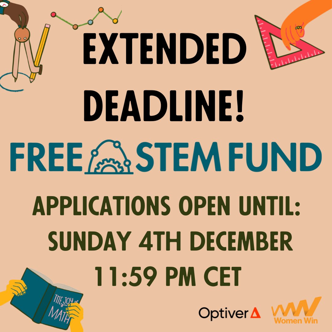 🚨Last chance to apply for the FREE STEM Fund! This application should only take 15min. Apply here: thefreefund.org/stem-apply

Applications are in Arabic, English, and Spanish. There's also a video for extra support.

The FREE STEM Fund is supported by <a href="/Optiver/">Optica Optiver</a> Foundation!🙌