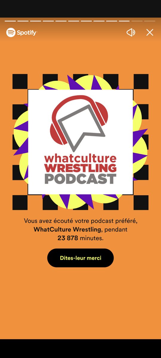 tetedegeekette's tweet photo. Like every year since #SpotifyWrapped started WhatCulture Wrestling is my n°1 podcast.
Thanks @adamwilbourn @andyhmurray @MSidgwick @MichaelHamflett @PhilMyChambers #adamnicholas @GMorgan04 #andrewpollard
This podcast makes my day, every day ☺️. https://t.co/oaPE3PRjxd