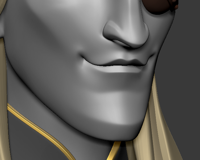 geosyrup3d's tweet image. Who needs daggers with a chin like that #WIP