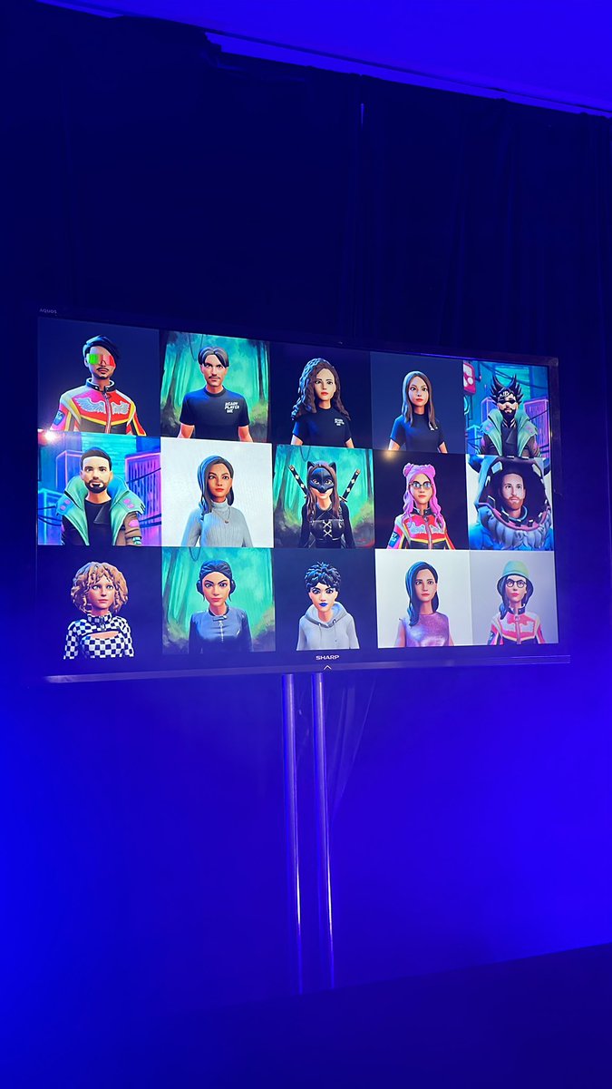 The avatars created by the event attendees today ✨