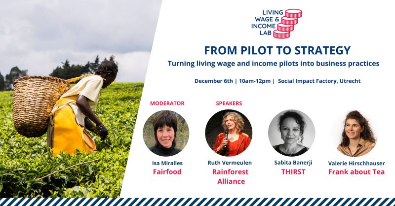 Looking forward to be panelist @Fairfood's #LivingWage & #LivingIncome Lab next Tuesday Dec. 6th in Utrecht! Will be talking #HREDD & #ResponsiblePurchasingPractices on behalf of @RnfrstAlliance with @THIRST_int & Frank About Tea.
Sign up here: lnkd.in/eY8_tqPd
#livingwage