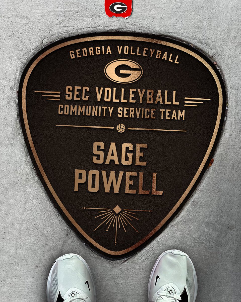 For the third time in her career, graduate Sage Powell has been honored as a member of the <a href="/SEC/">Southeastern Conference</a> Volleyball Community Service Team 🖤

#GROW | #GoDawgs