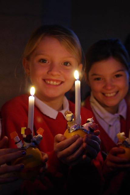 NclDiocese's tweet photo. Fantastic that so many were able to join St. Cuthbert’s, @AllendaleChurch for their #Christingle Service. A wonderful way to celebrate the start of #Advent! 🕯
📸: Craig Atkinson #Christmas #FollowTheStar https://t.co/VnvOYndX7m
