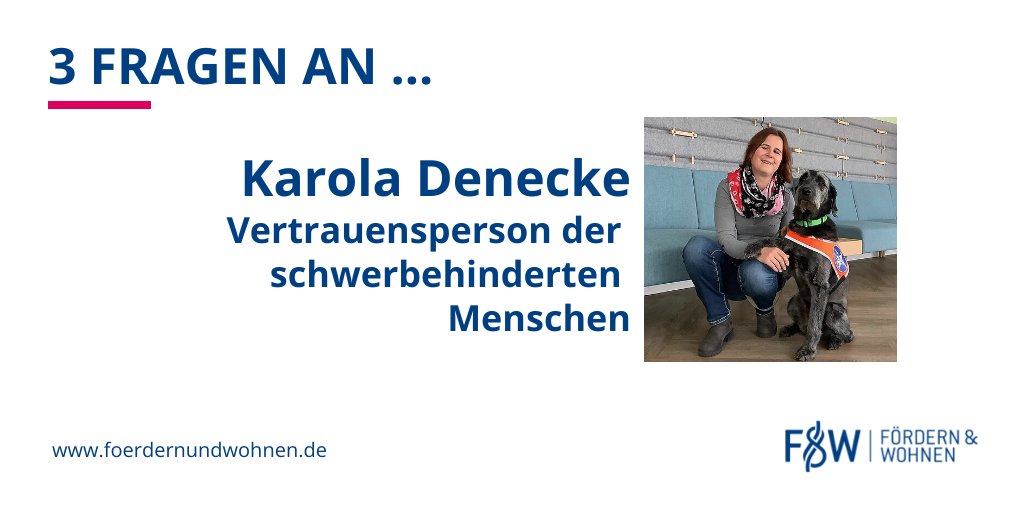 fuw_hh's tweet image. Sie ist bei F&amp;amp;W für unsere Mitarbeiter:innen da, die eine Schwerbehinderung haben oder schwerbehinderten Menschen gleichgestellt sind. 
3 Fragen an Karola Denecke zum internationalen Tag der Menschen mit Behinderung #idpd22 
🔗foerdernundwohnen.de/unternehmen/de…