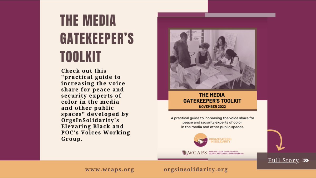 KellyAPengelly's tweet photo. Peace, Security, and Conflict Transformation Friends, please share this great resource developed by @Orgs_Solidarity 's Elevating Black and POC's Voices Working Group.  https://t.co/b3ontUD5Da #diversity #leadership #inclusion https://t.co/BOpHoaGCAt