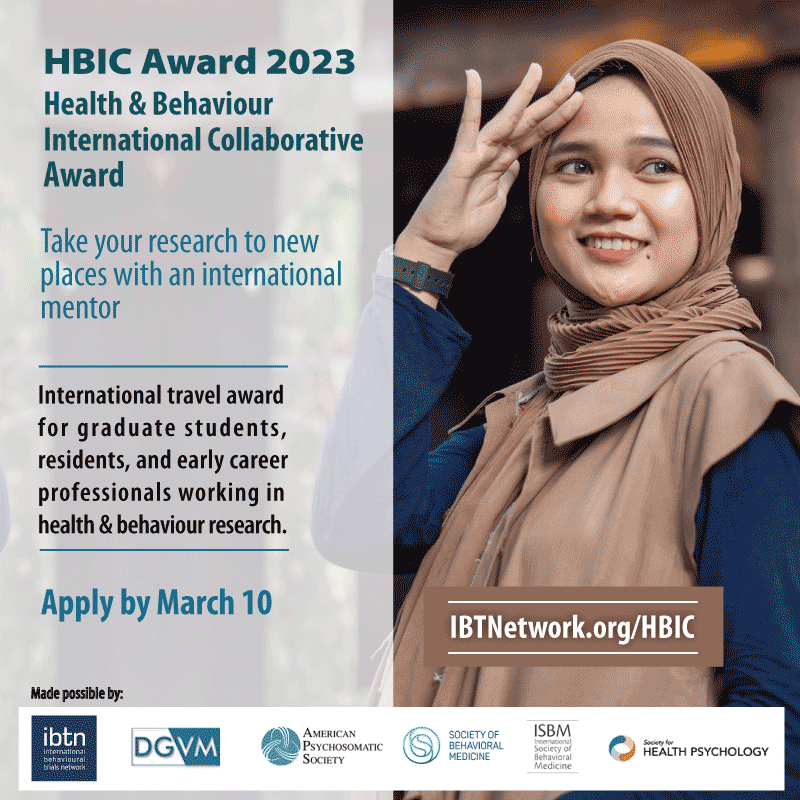 Boost your research with an international mentor!

The HBIC Award facilitates international collaborations under the guidance of a mentor.

For graduate students, residents, professional students and early career professionals

ibtnetwork.org/home/training-…

Apply from Nov 30 to Mar 10
