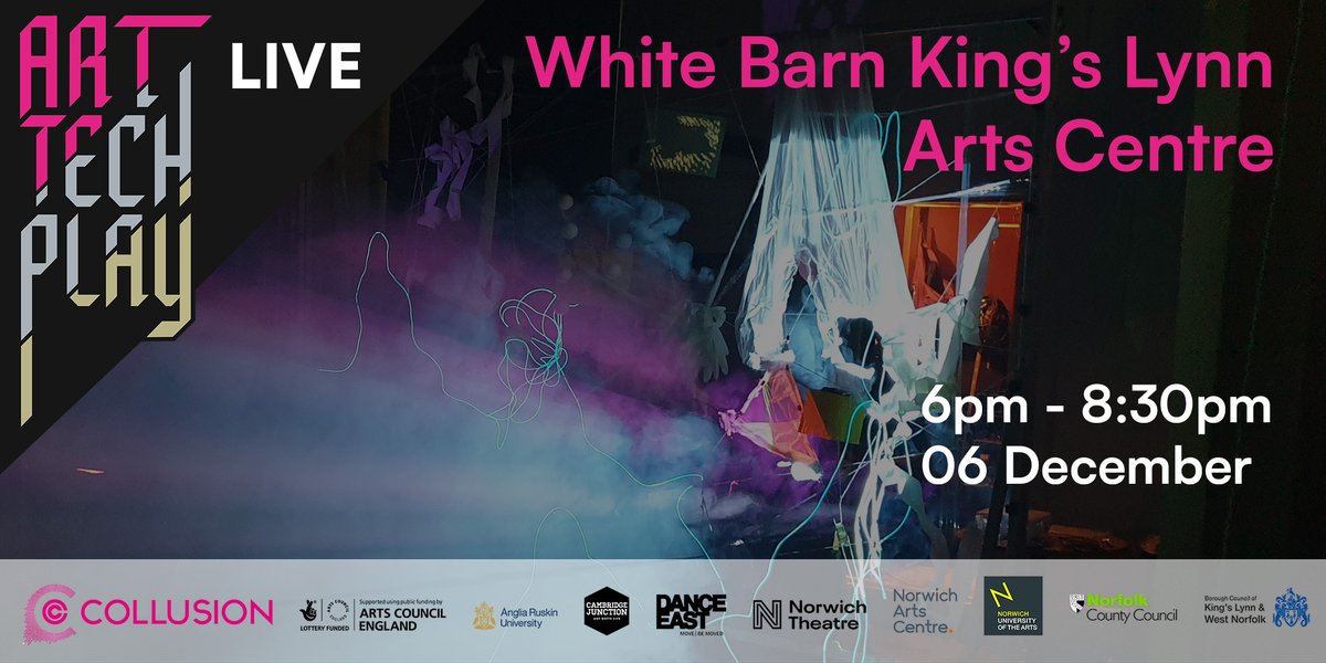 in_collusion's tweet photo. 🎇 Join us for an end of year get together! 🎇

Featuring sound artist Frazer Merrick, #tagtool artist Karen Eng &amp; the Collusion team. 

⚡️Join in with a massive light &amp; sound jam and meet other creatives! ⚡️

Find out more and book a FREE ticket here >> https://t.co/pI78WEmOp3 https://t.co/AkTFZumHfe