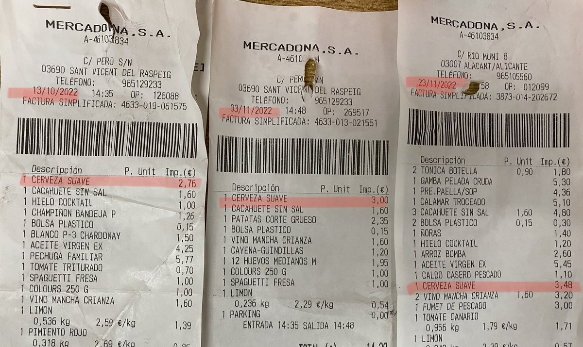 juanpenche's tweet photo. @Mercadona En un mes la cerveza un 26% de subida…a ver el fútbol con agua. Subid el precio del bogavante y dejad la cerveza tranquila 😒 https://t.co/f0tO9HyVBh