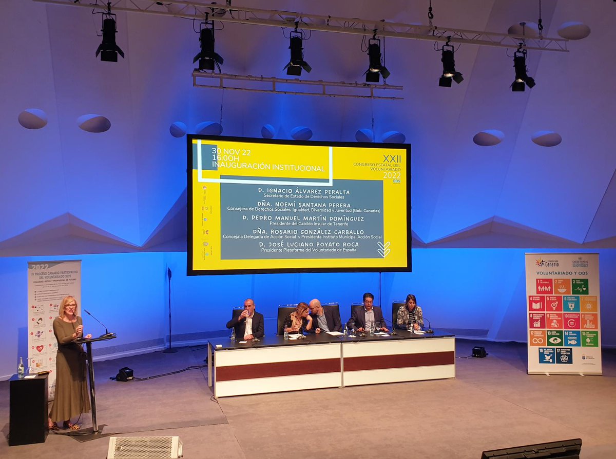 pvoluntariado's tweet photo. Acaba de ser inaugurado el XXII Congreso Estatal de Voluntariado en #Tenerife (@Canarias_ConVol)
🗣️ Interviene Luciano Poyato (@PoyatoRoca) 
▶️ #Streaming  https://t.co/AF8ErbUvVC #CanariasConVol #Canarias #ÉticaYPoética #voluntariado #PVE https://t.co/LwDsEHnUWD