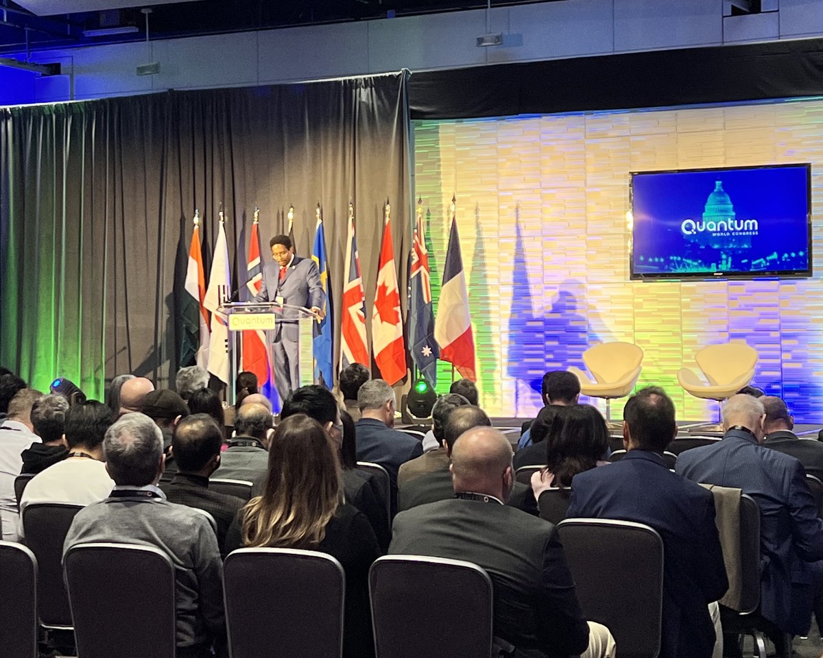 ReaganITCDC's tweet photo. Today we welcome @ConnectedDMV at #RRBITC for their inaugural #QuantumWorldCongress! The world's leading quantum visionaries are coming together including @NIST, @UMaryland, @ChicagoQuantum, @SandboxAQ, @Rigetti, &amp; more to put a quantum-ready future into focus. #QWC2022 https://t.co/gQY222pAVy