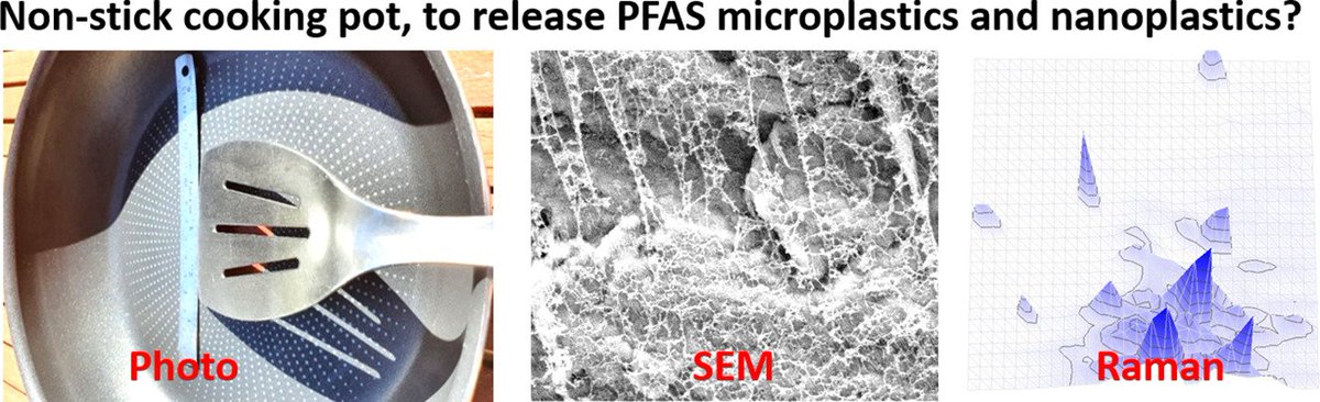 #NonStick cooking pans release #PFAS #microplastics on the order of thousands to millions each time they are used.

Consider swapping out your #Teflon pans for stainless steel, cast iron, or my favorite - carbon steel.
sciencedirect.com/science/articl…