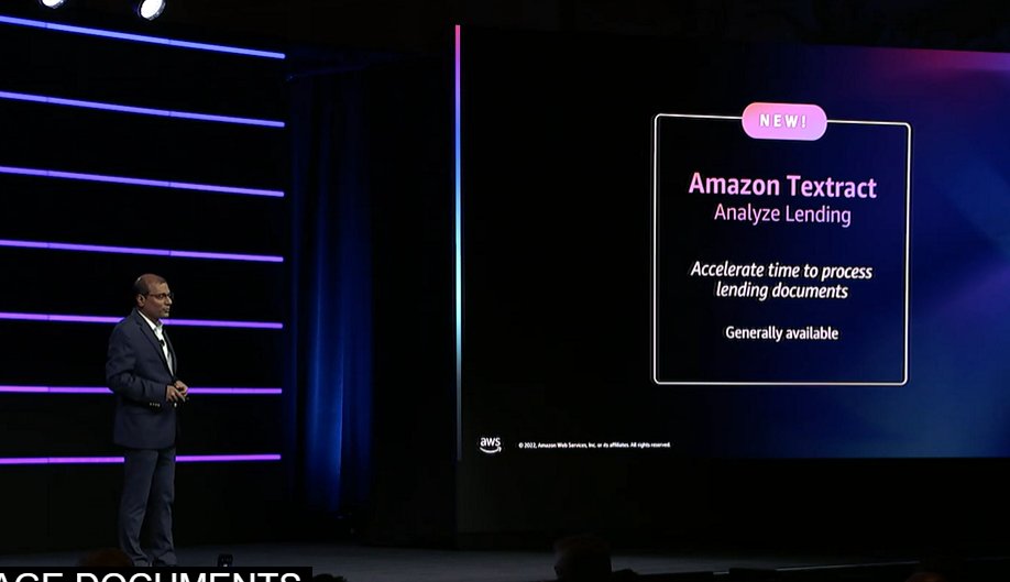 cloudthat's tweet photo. Yes, here it is – another release!
#Amazon #Textract Analyze Lending accelerating time to process lending documents. Are there any more updates in this session?
Well, our next tweet will have the answer. @awscloud
#aws #awsreinvent2022 #reInvent #cloud #technology #innovation https://t.co/N1MmaTxkYM