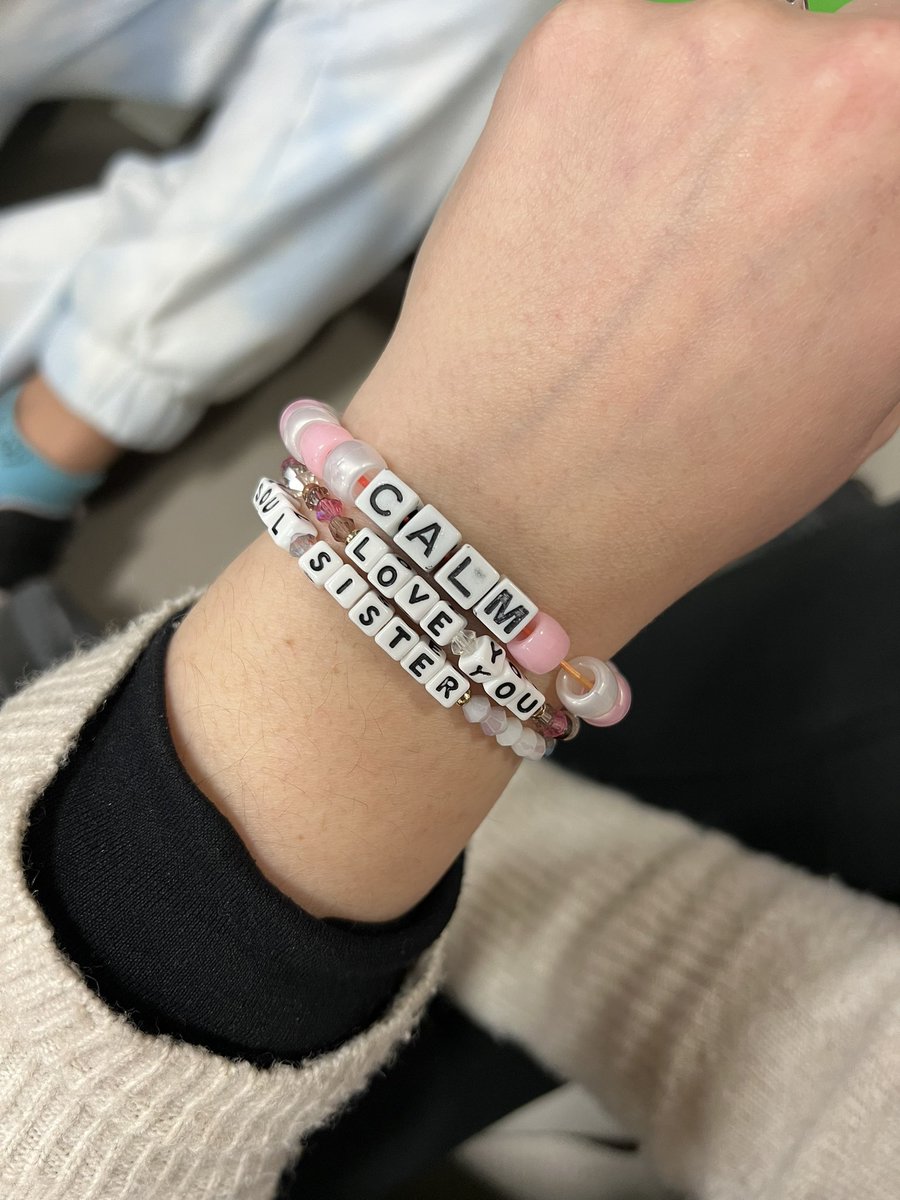 Last meeting before our 5k! Yoga, making our team poster and motivational bracelets to remind us of all we have learned. #gotr <a href="/gotrlongisland/">Girls on the Run Long Island</a>