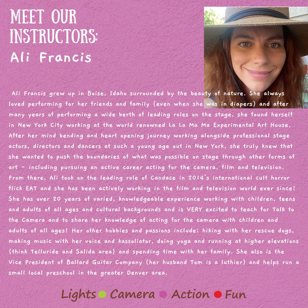 talkto_camera's tweet photo. Meet Ali, our incredible instructor! https://t.co/ivAyd4s3Dh