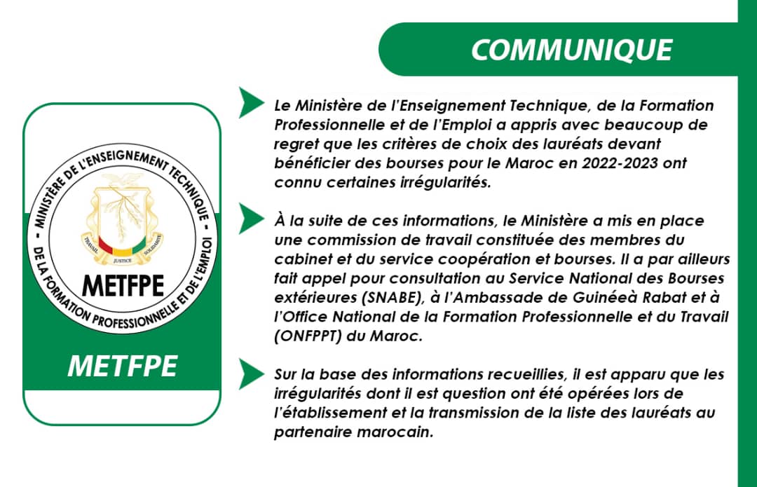 MENAETFP's tweet photo. 🔸Bourses pour le Maroc : le Ministère de l’Enseignement technique relève des irrégularités et sanctionne.
#METFP #TRANSITION #CNRD https://t.co/YpdkFCkH6m