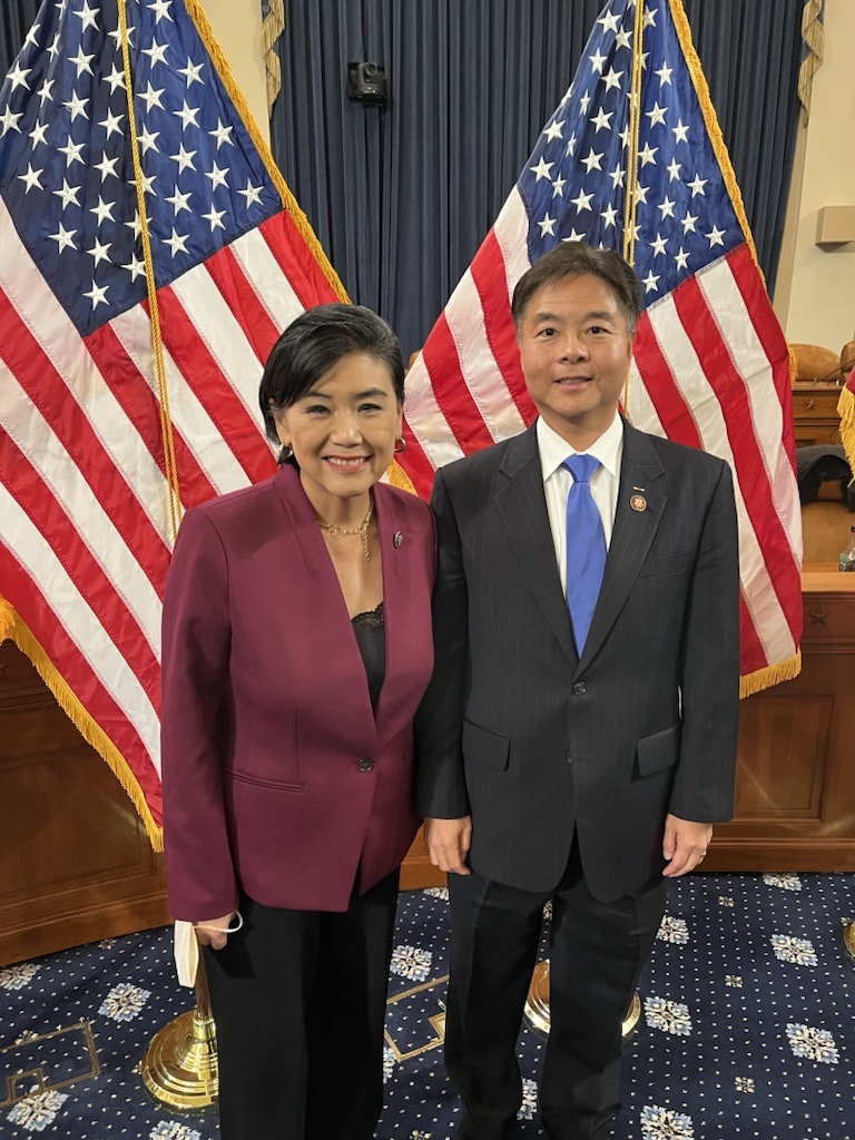 Congratulations to my friend, @TedLieu on his election to Vice Chair of the Democratic Caucus. Ted made history today as the first AAPI elected to top Dem Leadership & I could not be more proud. He is an incredible leader who makes ALL members of our caucus feel heard.