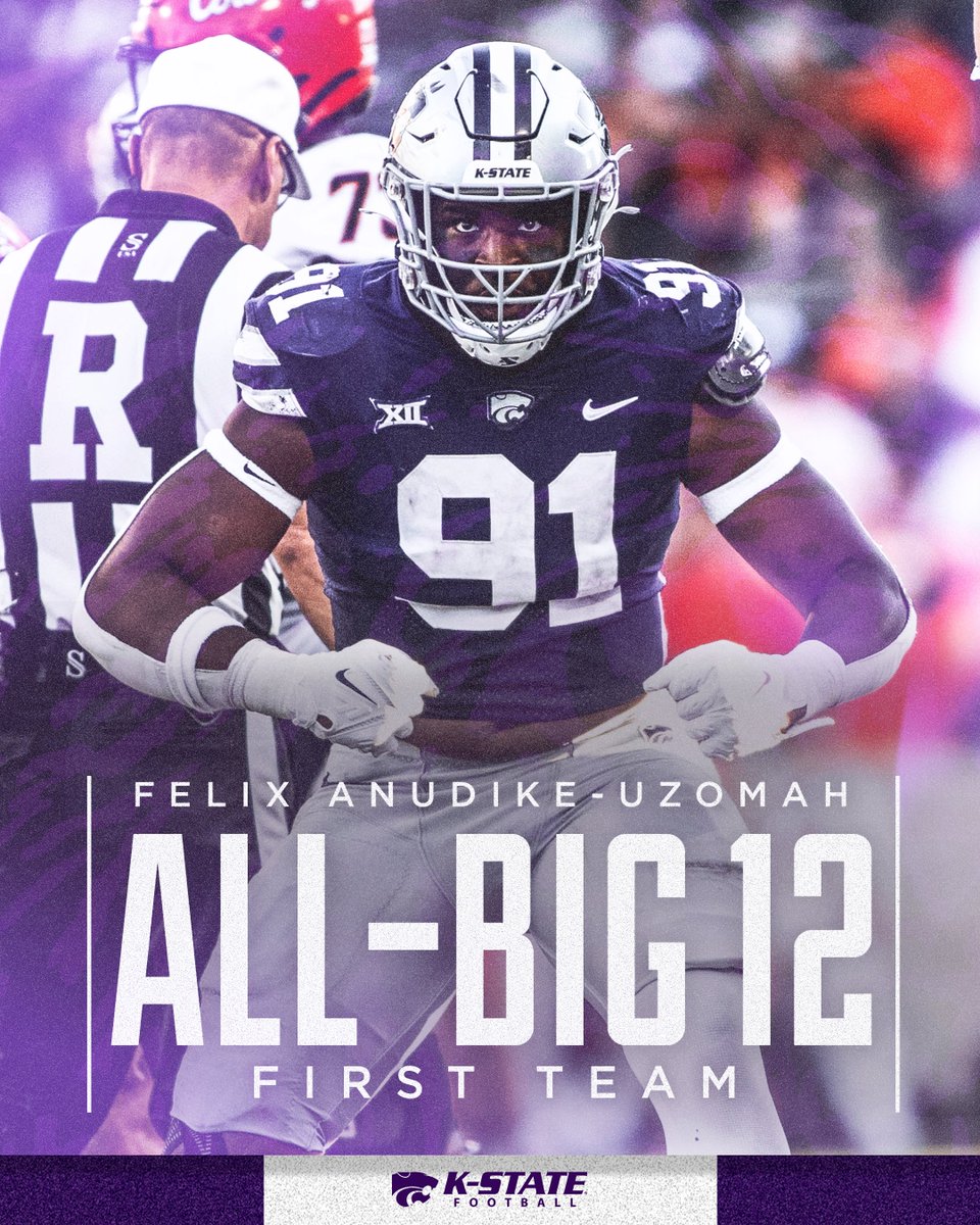 KStateFB's tweet photo. First Team 

@cooper_beebe 
@Jbrents_18 
@fanudike 
@ben_sinnott 

#KStateFB ⚒ @Big12Conference https://t.co/KKTWgaHpvw