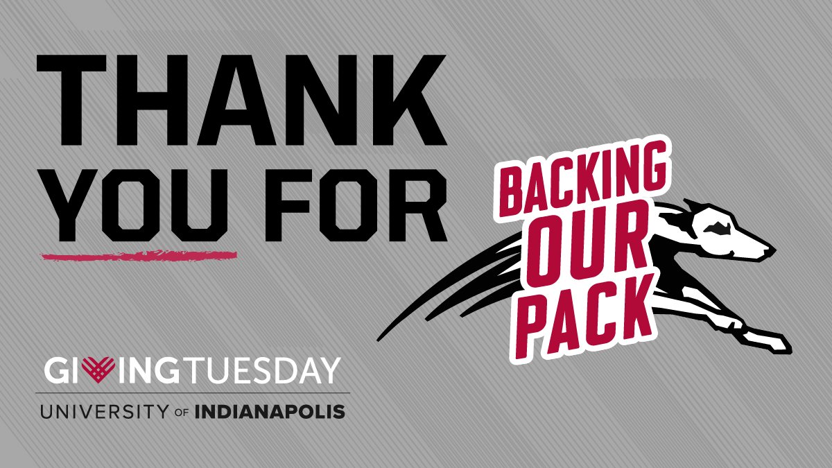 uindy's tweet photo. You helped us set a new record for #GivingTuesday! Together, we raised $153,218 to support Greyhounds who will drive positive change in our communities. Thank you for helping us continue our #EducationForService. #BackOurPack https://t.co/eLlUwHG9l3