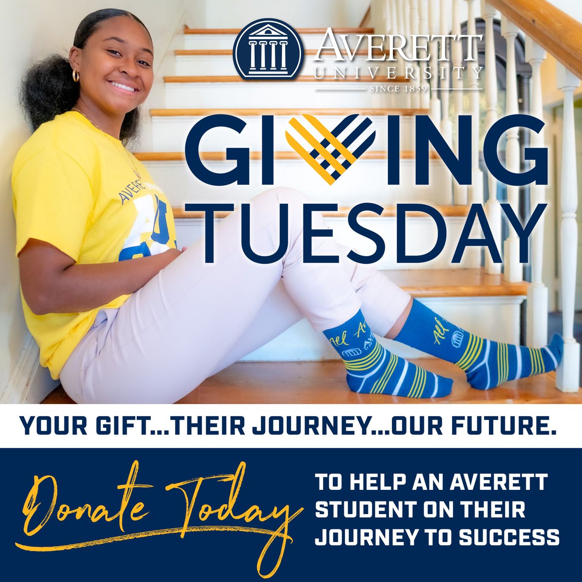 AverettU1859's tweet photo. Thank you! We appreciate your participation in Giving Tuesday 2022. You helped raise $12,000 in just one day for Averett students. Your support helps our students receive the best possible education and personal growth at Averett. We are thankful for your generosity. #AllAverett https://t.co/hjzGekWFbp