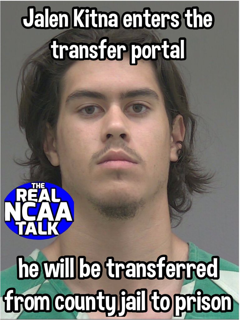 RealNCAAFTalk's tweet photo. Florida backup QB Jalen Kitna has been arrested and booked on charges of possessing Child Pornography!

Jalen is the son of former NFL QB Jon Kitna https://t.co/AG1rPwIp0s