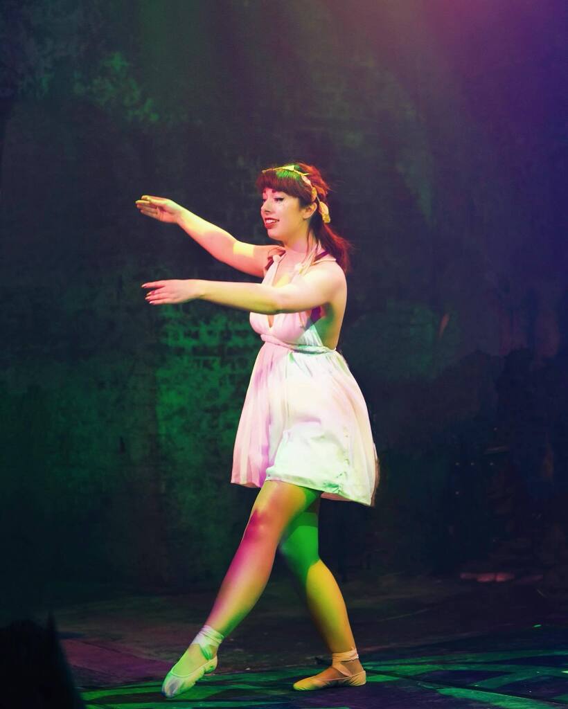 Some days we end up dancing by ourselves. It’s still a pas de deux. We owe it to ourselves to try to be good dance partners. 💗

📸: @stevegregsonphotos @vaultfestival 
💃: @issybee22 

ID: Belle is dancing ballet solo. She is posed in a partner hold as… instagr.am/p/ClmUK4WrlQN/