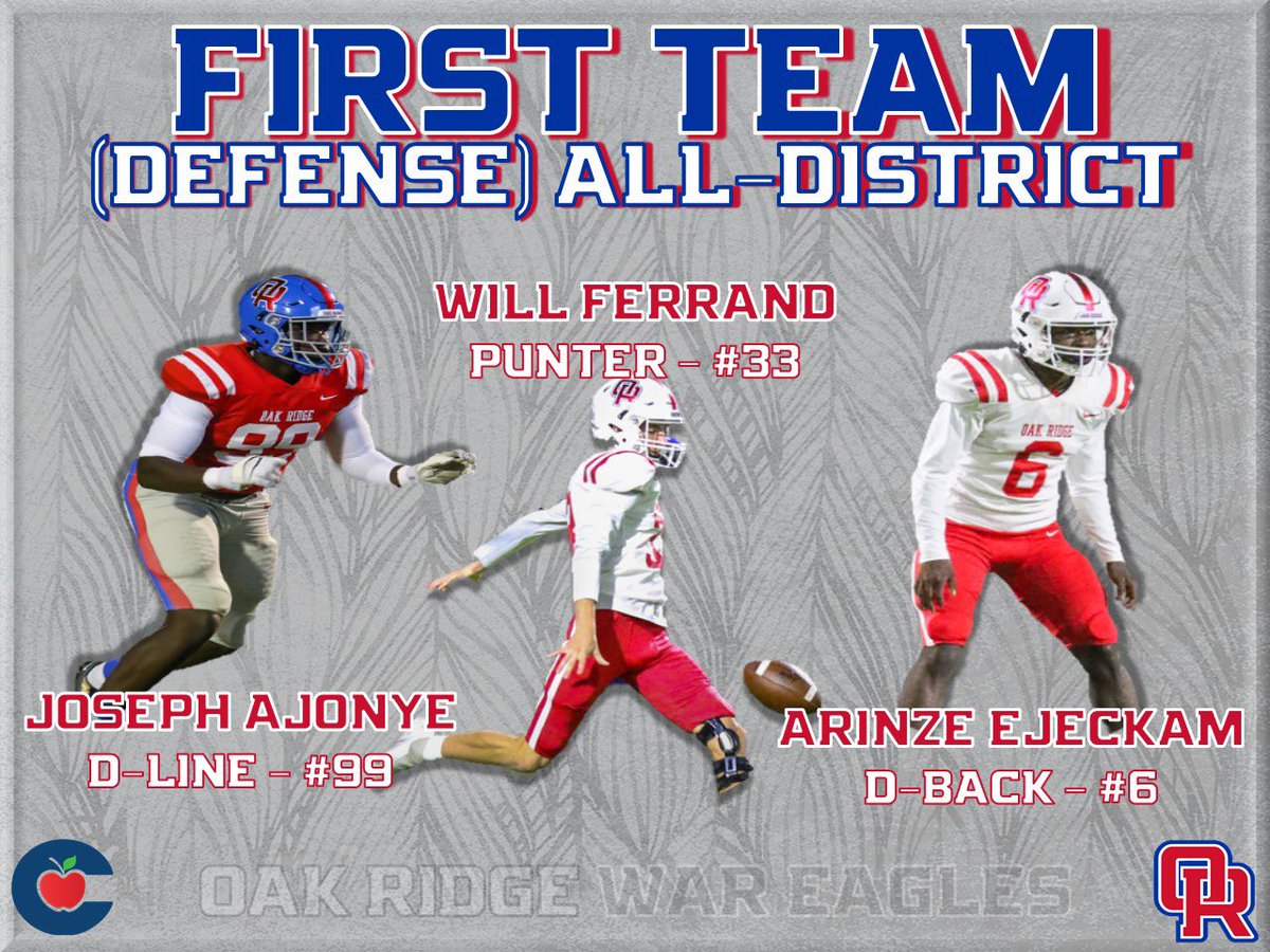 1st Team All District #WarEagle 🔵🔴🦅
