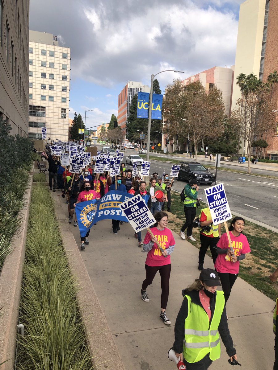 Jonathan Rosenblum (@jonathan4212) on Twitter photo Uh oh UC those pink shirts are on the march at UCLA again. @uaw2865 <a href="/UAWUCLA/">UAW 2865 - UCLA</a> @uaw5810 <a href="/sruuaw/">Student Researchers United-UAW</a> #fairUCnow #STRIKE Uh oh UC those pink shirts are on the march at UCLA again. @uaw2865 <a href="/UAWUCLA/">UAW 2865 - UCLA</a> @uaw5810 <a href="/sruuaw/">Student Researchers United-UAW</a> #fairUCnow #STRIKE