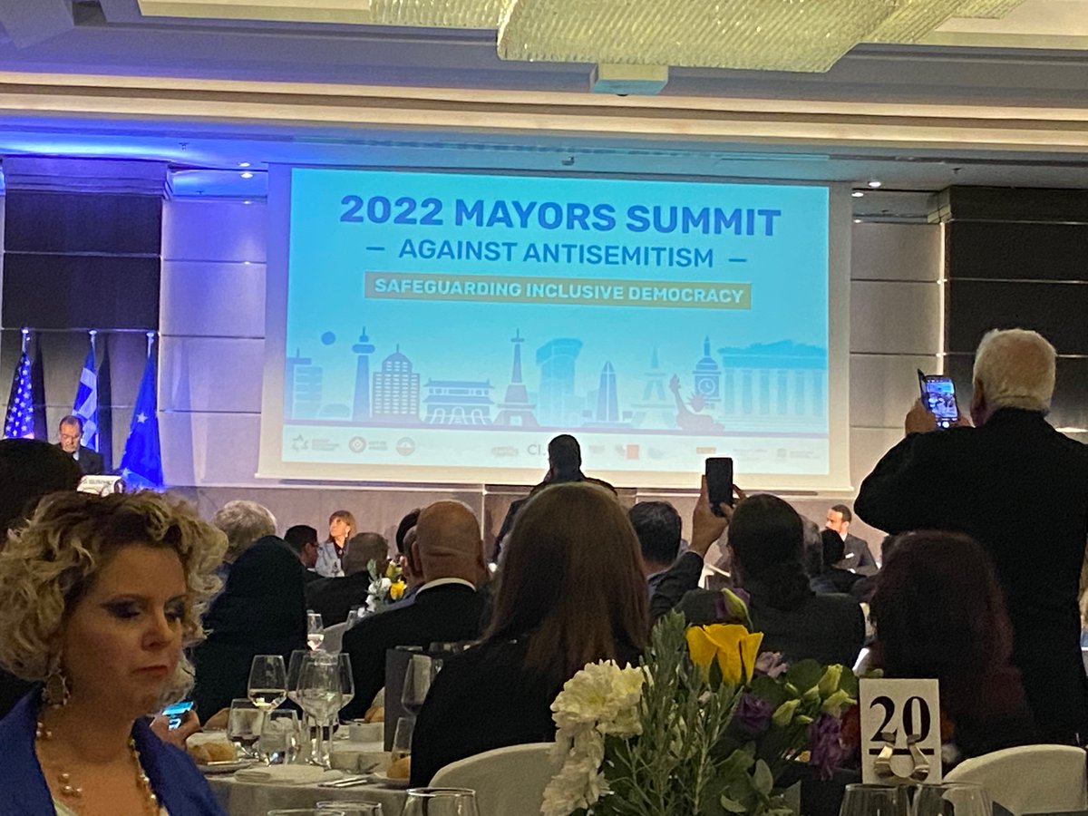 In Athens <a href="/CombatASemitism/">Combat Antisemitism Movement</a> global Mayors Conference. Looking forward to my Q &amp; A Panel tomorrow on combating hatred in society &amp; sport. <a href="/NYCMayor/">Mayor Zohran Kwame Mamdani</a> @PreidencyGR in attendance 
#Equality #Tolerance #Respect