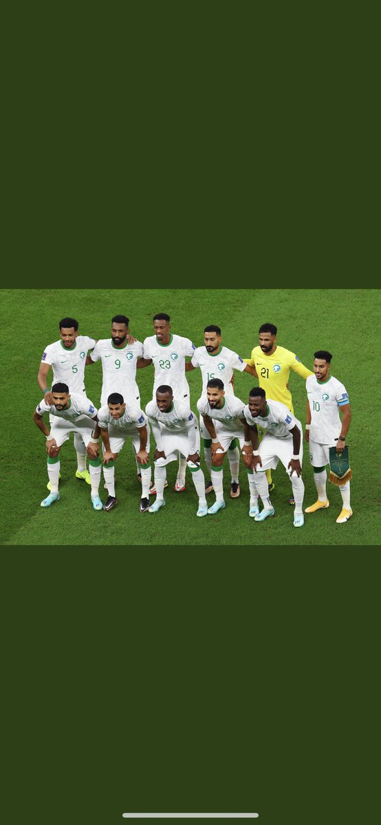 شكرًا لكم على الانطلاقة المشرفة والمستوى الكبير الذي قدمتموه، الغيابات والإصابات ضربتنا من كل جانب، لكن الحمدلله على كل حال. شكرًا لكم على كل شي 🙏🏻💚🇸🇦 #المنتخب_السعودي #WorldcupQatar2022