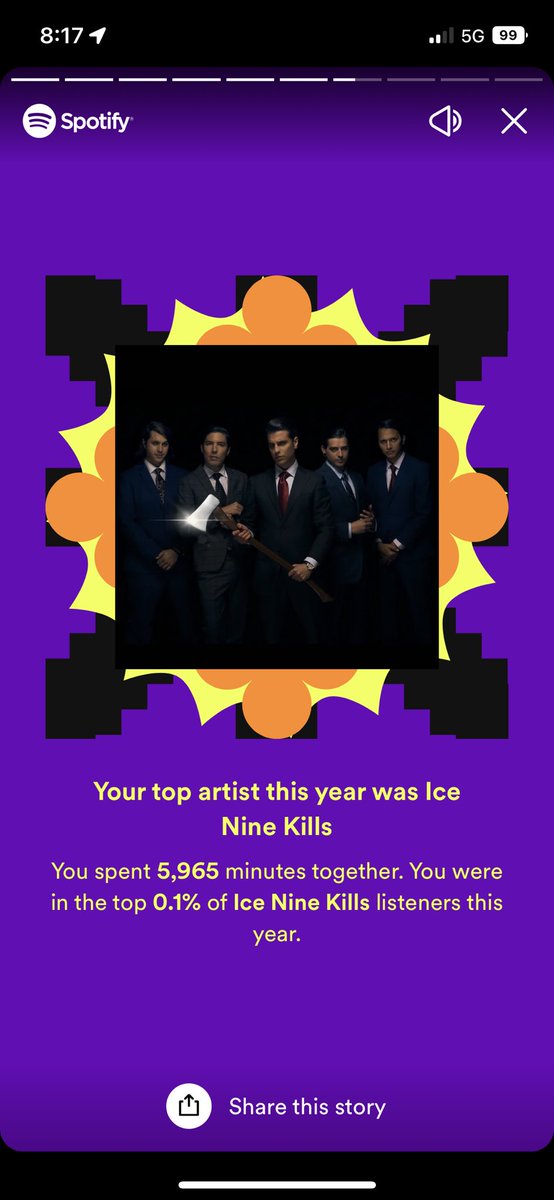 Went just as expected #SpotifyWrapped <a href="/InVisionstweets/">InVisions</a> <a href="/MIWband/">Motionless In White</a> <a href="/CrownTheEmpire/">Crown The Empire</a> <a href="/ICENINEKILLS/">ICE NINE KILLS</a> <a href="/badomenscult/">BAD OMENS</a>