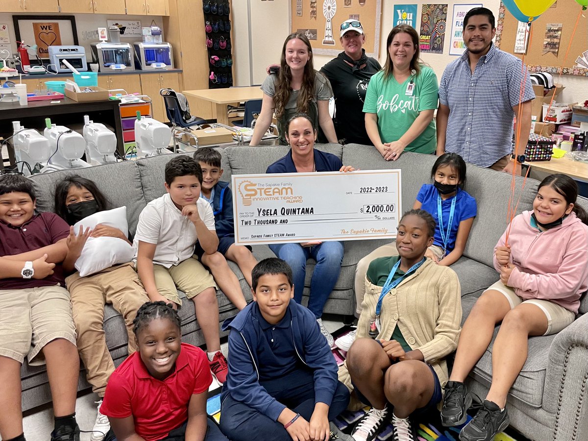 Lindy George (@lindygeorge444) on Twitter photo Join us in congratulating Ysela Quintana <a href="/EPEBobcats/">Eden Park Elementary</a> for receiving the Sapakie STEAM Grant! <a href="/collierschools/">Collier County Public Schools</a> <a href="/ccpssteam/">@CCPSSTEAM</a> Join us in congratulating Ysela Quintana <a href="/EPEBobcats/">Eden Park Elementary</a> for receiving the Sapakie STEAM Grant! <a href="/collierschools/">Collier County Public Schools</a> <a href="/ccpssteam/">@CCPSSTEAM</a>