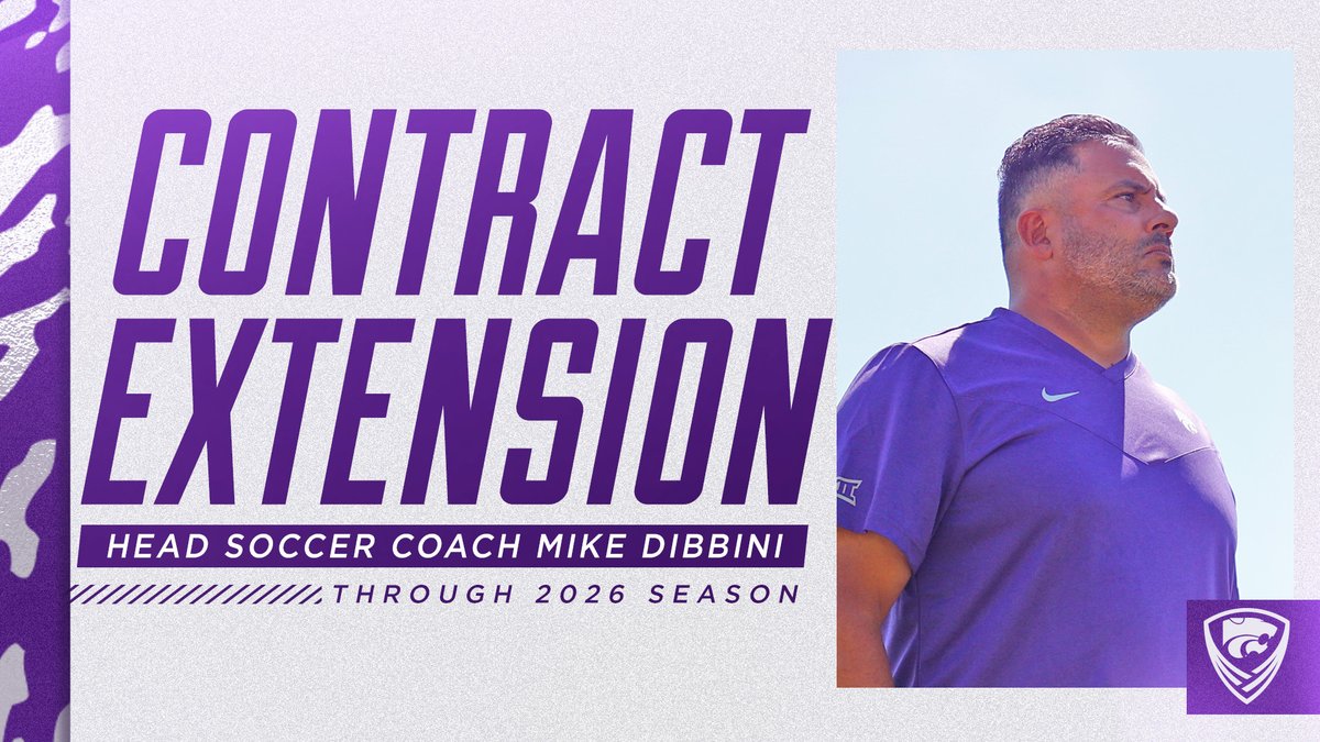 .<a href="/CoachDibbini/">Mike Dibbini</a> agrees to a contract extension through the 2026 season.

📄 k-st.at/3Fda43s

#KStateSOC