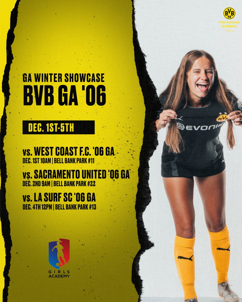 It may not be summer, but the pitches of Mesa, AZ will be on fire!⁠
⁠
#bvbdna⁠
⁠
<a href="/GAcademyLeague/">Girls Academy</a> <a href="/topdrawersoccer/">TopDrawerSoccer</a> <a href="/prepsoccer/">Prep Soccer ⚽️</a> <a href="/imcollegesoccer/">College Soccer Truth ™</a>