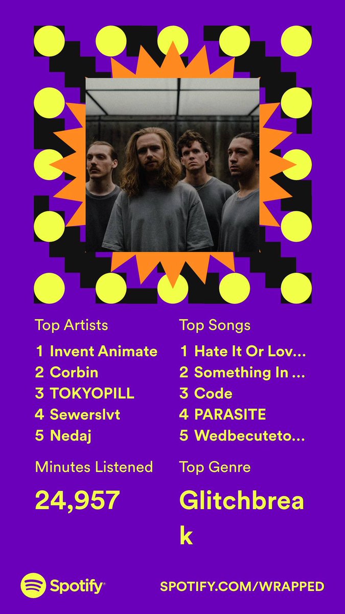 ItsSublime_'s tweet photo. Need way more minutes listened…maybe next year. https://t.co/1Sh8It5CZy