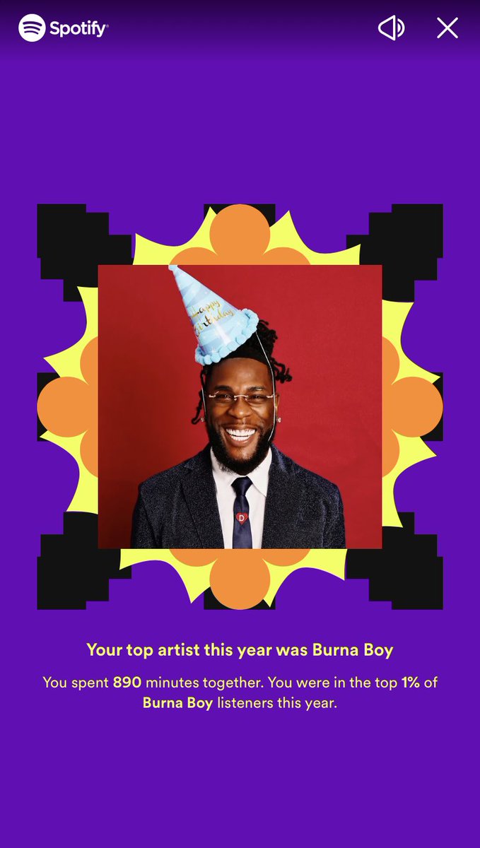 laur_grainger's tweet photo. Top 1% of @burnaboy listeners🤩🌍 #SpotifyWrapped https://t.co/an3It2Dp11