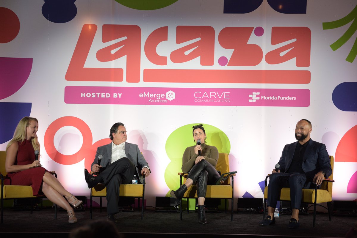 eMergeAmericas's tweet photo. Thanks to this #laCasa2022 panel w/ @pauljudge of @panoramicvc, @marcblumenthal of @FloridaFunders, Ariana Thacker of @ConscienceVc & moderator @JuliaLaRoche. They all agreed there is momentum in #MiamiTech and emerging #technologies.
#eMergeAmericas #TechBaselWeek #MiamiArtWeek https://t.co/WCuNJcQw0z