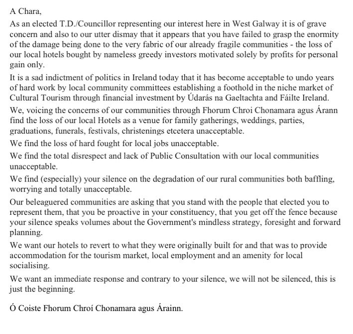Coiste Fhorum Chroí Chonamara agus Árainn tweet media