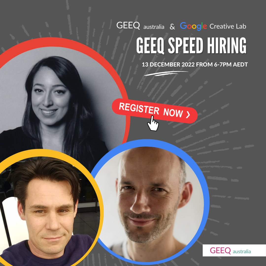 The Google Creative Lab is a tiny part of Google, and their mission is to showcase the magic of Google to the World. We have teamed up with them to introduce them, their culture and their open contract roles to you! 
Secure your spot now 🔗 bit.ly/3ATlYgh