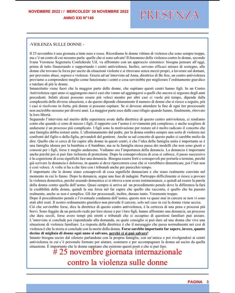 UilcomFoggia's tweet photo. 🔹Presenza NOVEMBRE 2022🔹 

#presenza #foglioinformativo #uilcomfoggia #uilcompuglia #uilcominforma #uilofficial #uilcomnazionale #uilcom https://t.co/mtQbjzn8BH