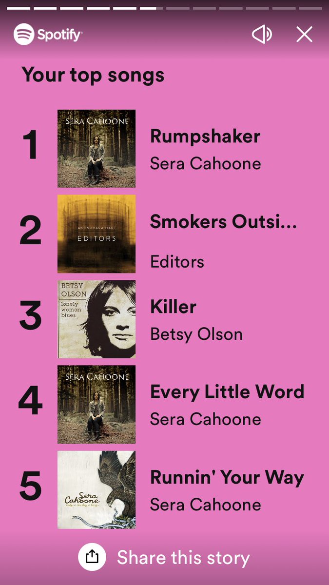 Sera you dominated my playlist all the way out here in Iowa!