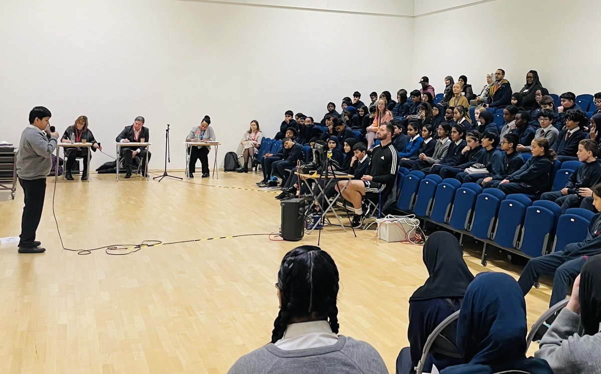 DTC_ECTLead's tweet photo. Today we held the Stretch finals, enabling our students to share and discuss such themes as Political Figures. The finals were a fantastic showcase of public speaking skills and students certainly gave our guest judges tough choices to make. Well done to all involved! @DixonsTC https://t.co/C05aetjCe7