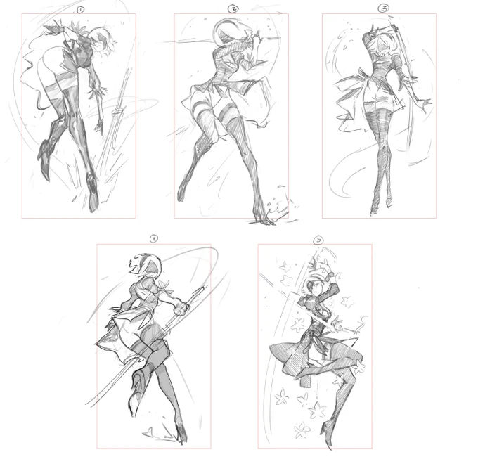 2B Thumbnails for a #Nier Product from @ManaMoonArt 