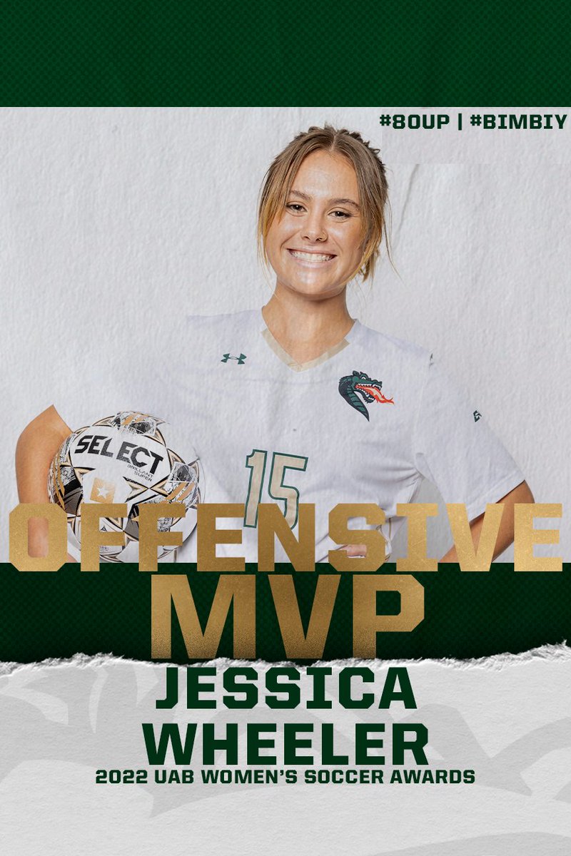 UAB_WSOC's tweet photo. .@jawheeler_ is our 𝙊𝙁𝙁𝙀𝙉𝙎𝙄𝙑𝙀 𝙈𝙑𝙋.
#WinAsOne | #80UP | #BIMBIY https://t.co/hAsEvjC8vv