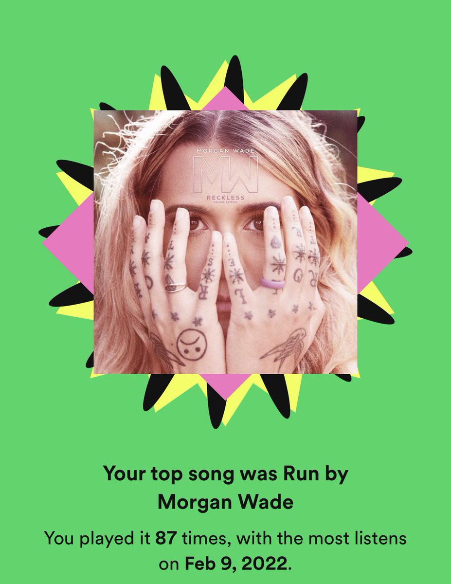 GimpStick5's tweet photo. When Spotify lets you know that you are a bigger Morgan Wade fan than you thought 🤷🏻‍♂️ https://t.co/BD0ptP1ufV
